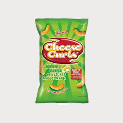 WILLARDS CHEESE CURLS CHEESE & ONION 150GM