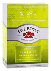 FIVE ROSES TEA LATTE GREEN MATCHA BOX 10 SACHETS