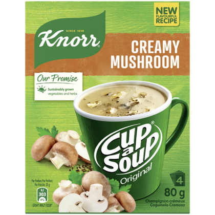 KNORR CUP-A-SOUP CREAMY MUSHROOM 4X20g