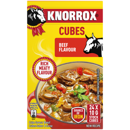 KNORROX BEEF FLAV STOCK CUBES 24s