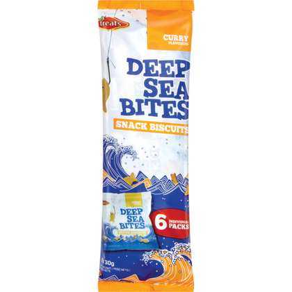 TASTY TREATS DEEP SEA BITES CURRY FLAVOUR 6 X 30G