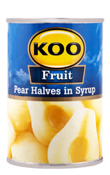 KOO CANNED PEAR HALVES IN SYRUP 410G