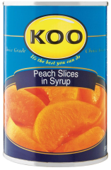 KOO CANNED FRUIT PEACH SLICED 410G