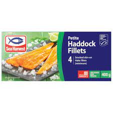 SEAHARVEST FISH HADDOCK FILLETS PETITE 400G