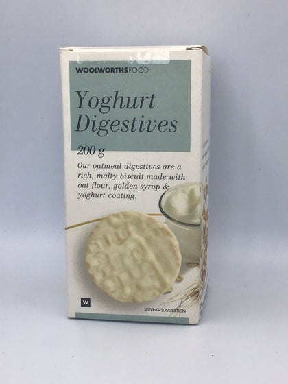 WOOLWORTHS YOGHURT DIGESTIVES 200G