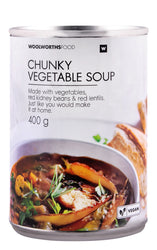 WOOLWORTHS CHUNKY VEGETABLE SOUP 400G