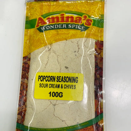 AMINA'S DRY POPCORN SEASONING BUTTERSALT 100G