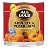 ALL GOLD JAM APRICOT & PEACH 900G