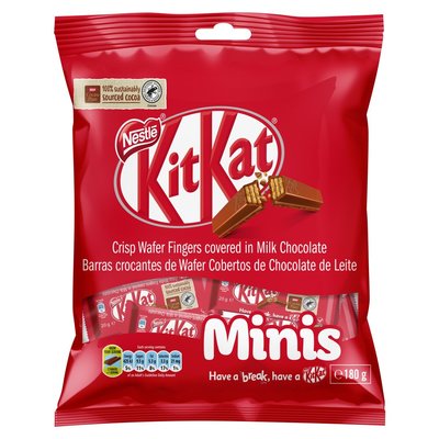 NESTLE CHOC FUN PACK KIT KAT MILK MINIS 180G