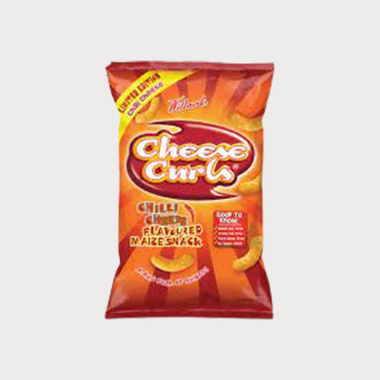 WILLARDS CHEESE CURLS 150G CHILLI CHEESE