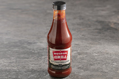 CROWN NATIONAL MULTI-PURPOSE SAUCE BBQ SIX GUN GRILL 375ML