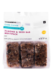 WOOLWORTHS CC ALMOND & SEED BAR 10 X 27G