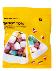 WOOLWORTH TANGY TOPS 125G