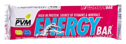 PVM ENERGY BAR 45G CHOC STRAWBERRY