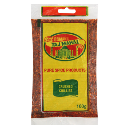 OSMAN'S PURE SPICE PRODUCTS CRUSHED CHILLIES 100G