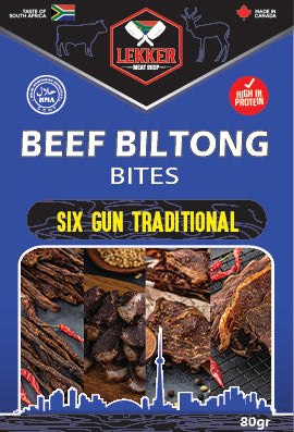 Beef Biltong Bites Sticks Gun Traditional (per pack 80G)