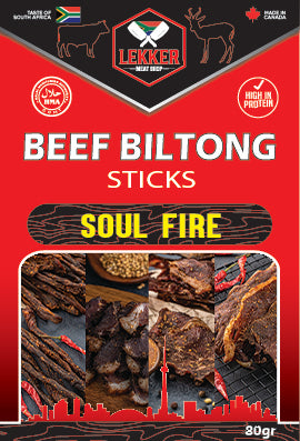 Beef Biltong Sticks Soul Fire (per pack 80G)