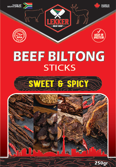 Beef Biltong Sticks Sweet & Spicy (per pack 250G)