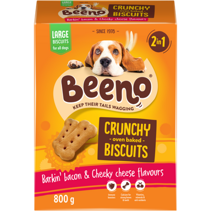 BEENO CRUNCHY OVEN BAKED BISCUITS FOR DOGS 800G