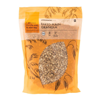 WOOLWORTHS BAKED PLAIN GRANOLA