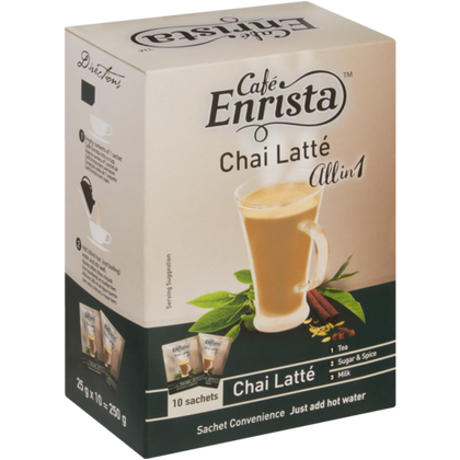 CAFE ENRISTA ALL IN 1 CHAI LATTE TEA 10 SACHETS