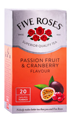 FIVE ROSES 20S PASSION FRUIT & CRANBERRY 50G