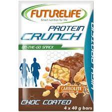 FUTURELIFE PROTEIN CRUNCH CHOC COATED 4X40G