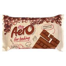 NESTLE AERO CHOCOLATE SLAB BAKE 175G