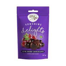 ON THE GO S/DELIGHTS 55% DARK CHOCOLATE 50G