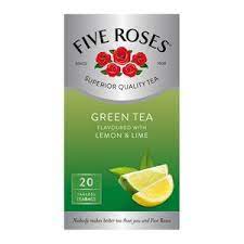 FIVE ROSES 20'S GREEN TEA LEMON & LIME