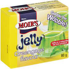 MOIRS GREENGAGE FLAVOURED JELLY 80G