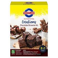 SNOWFLAKE CREATIONS CHOCOLATE BROWNIES KIT 615G