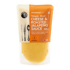 WOOLWORTHS CHEESE & ROASTED JALAPENO SAUCE 200ML