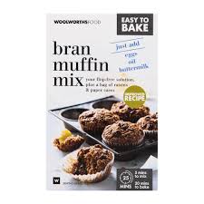 WOOLWORTHS BRAN MUFFIN MIX 500G