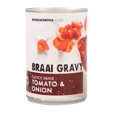 WOOLWORTHS BRAAI GRVY TOMATO & ONION 400G