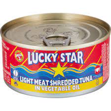 LUCKY STAR LIGHT MEAT SHREDDED TUNA 170G VEG OIL
