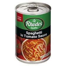 RHODES SPAGHETTI IN TOMATO SAUCE 410G