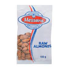 MESSARIS RAW ALMONDS 100G