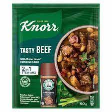 KNORR TASTY BEEF W/ BBQ SPICE 2-IN-1 STEW MIX 50G