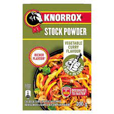 KNORROX STOCK POWDER VEG CURRY 100G