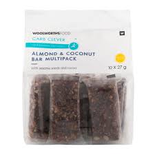 WOOLWORTHS CC ALMND COC & COCONUT BAR 10X 27G