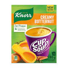 KNORR CUP A SOUP CREAMY BUTTERNUT 4s 93G