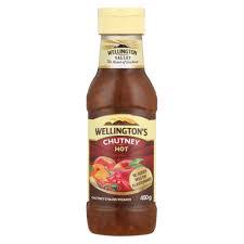 WELLINGTON CHUTNEY 450G HOT