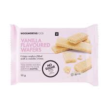 WOOLWORTHS VANILLA FLAVOURED WAFERS 95GM NO SUGAR - Hyperama - South African Shop in Canada
