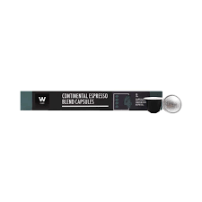 WOOLWORTHS CONTINENTAL EXPRESSO CAPSULES 10s