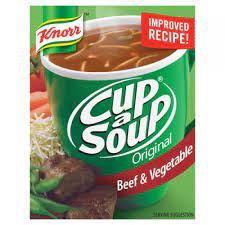KNORR CUP-A-SOUP BEEF & VEGETABLE 4X20g