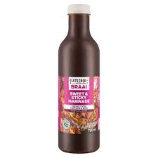 LET'S COOK BRAAI SWEET & STICKY MARINADE 750ML