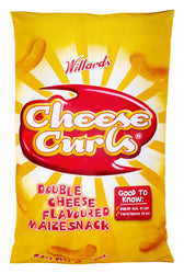 WILLARDS CHEESE CURLS DOUBLE CHEESE ORIGINAL 150G