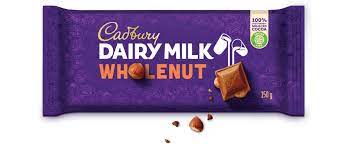 CADBURY SLAB LARGE WHOLE NUT 150G